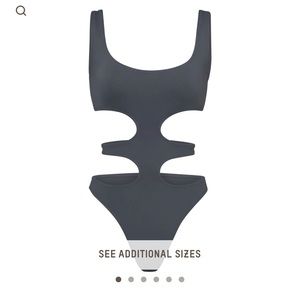 Skims Swim Monokini gunmetal XL